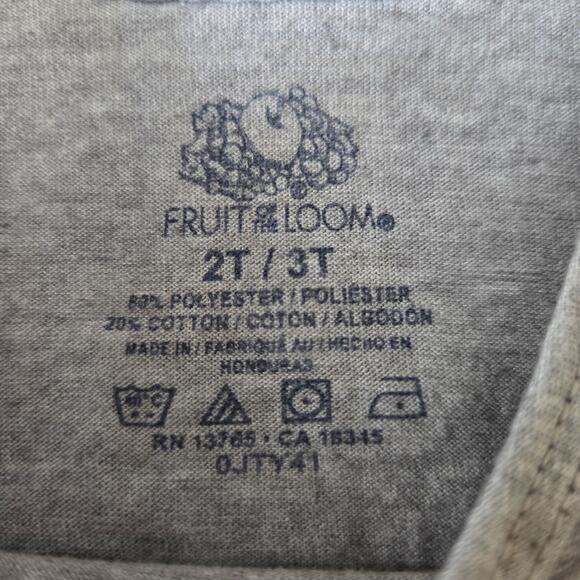 Fruit of the Loom Boys 2T/3T Solid Gray Tank Top (fits like 2T) - Picture 2 of 3